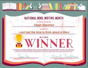 NaNoWriMo 2015 – done and dusted