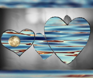 Frozen Wavelets presents: Two Reflections at Midnight  by Merc Fenn Wolfmoor